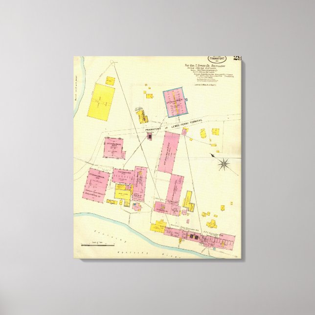 Frankfort, Kentucky 17 Canvastryck (Framsida)