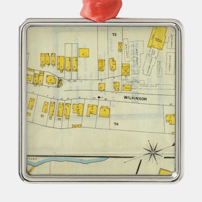 Frankfort, Kentucky 18 Julgransprydnad Metall (Framsidan)