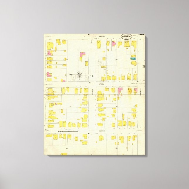 Frankfort, Kentucky 8 Canvastryck (Framsida)