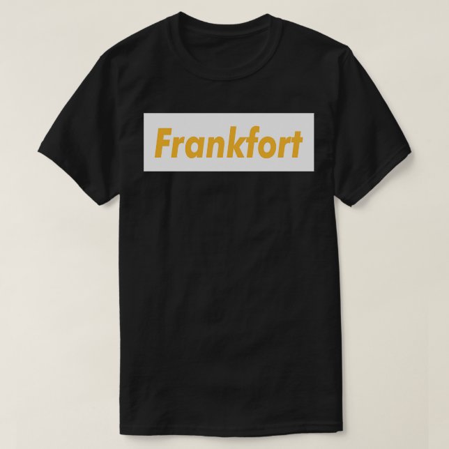 Frankfort Kött Brown TShirt 1 T Shirt (Design framsida)