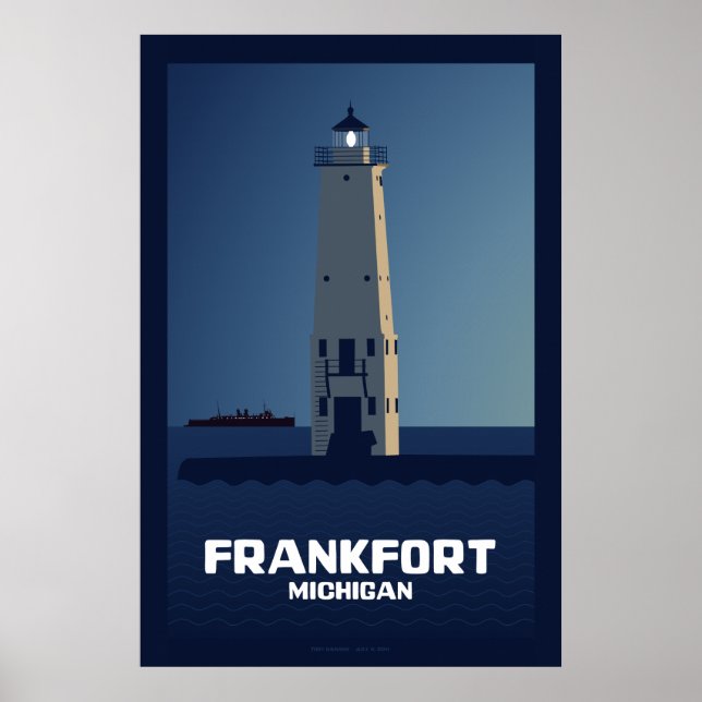 Frankfort Lighthouse, Michigan Poster (Framsidan)