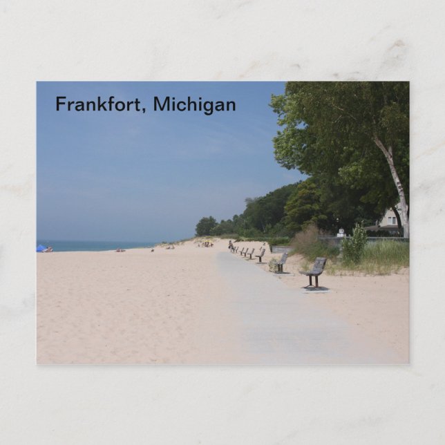 Frankfort Michigan Lakeshore Postcard Vykort (Framsida)