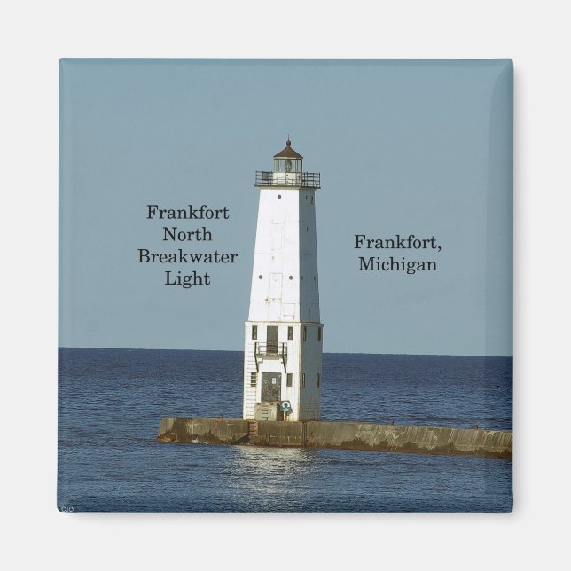 Frankfort North Breakwater Light magnet (Framsidan)