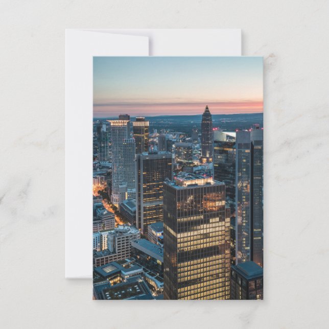 Frankfurt am Main Tyskland Kort (Framsida)