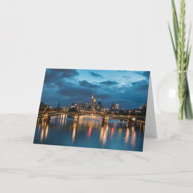 Frankfurt am Main Tyskland Kort (Framsida)