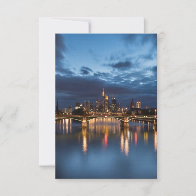 Frankfurt am Main Tyskland Kort (Framsida)