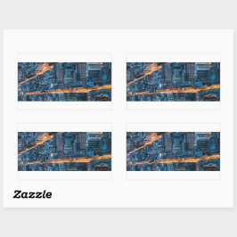 Frankfurt am Main Tyskland Rektangulärt Klistermärke