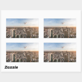 Frankfurt am Main Tyskland Rektangulärt Klistermärke