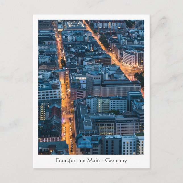 Frankfurt am Main Tyskland Vykort (Framsida)