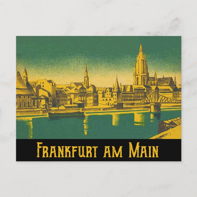 Frankfurt am Main Vykort (Framsida)