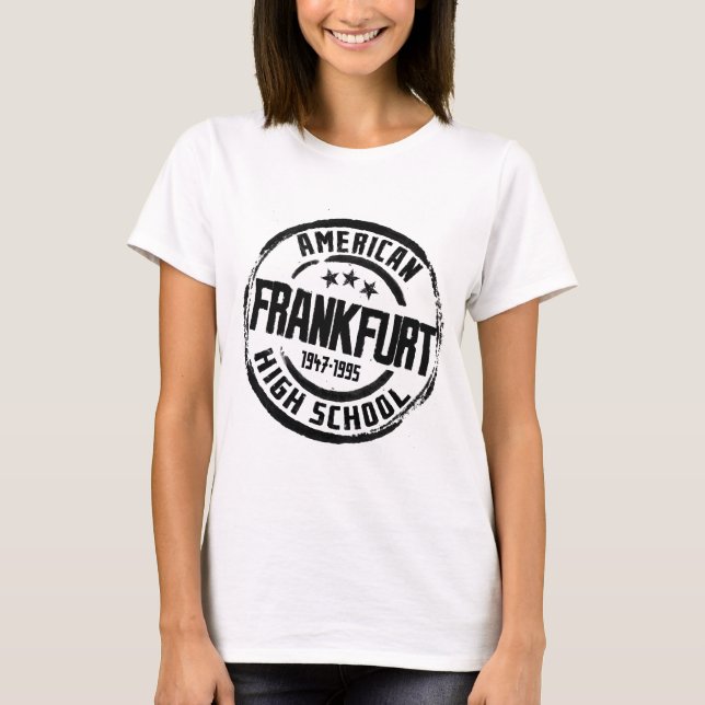 Frankfurt amerikanhögstadium t-shirt (Framsida)