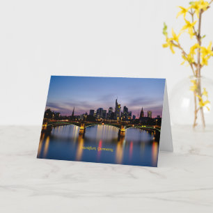 Frankfurt Bridge, Tyskland Kort