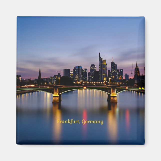 Frankfurt Bridge, Tyskland Magnet (Framsidan)