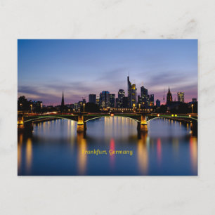 Frankfurt Bridge, Tyskland Vykort