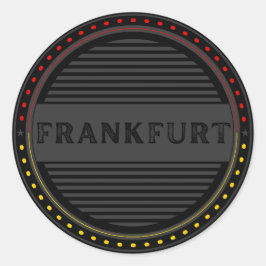 Frankfurt City Pride Emblem – German Identity Runt Klistermärke