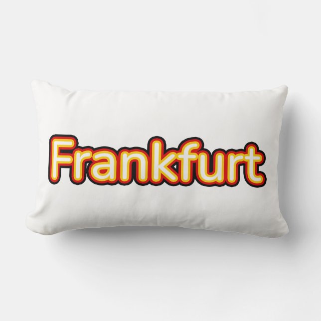 Frankfurt Deutschland Tyskland Lumbarkudde (Framsida)