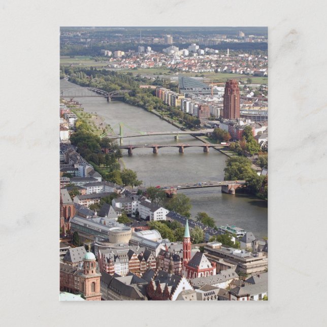 frankfurt flod vykort (Framsida)