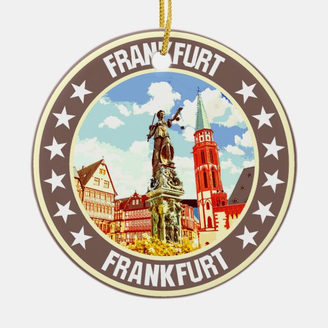 Frankfurt Julgransprydnad Keramik (Framsidan)