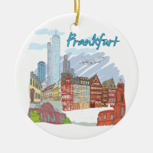 Frankfurt Julgransprydnad Keramik