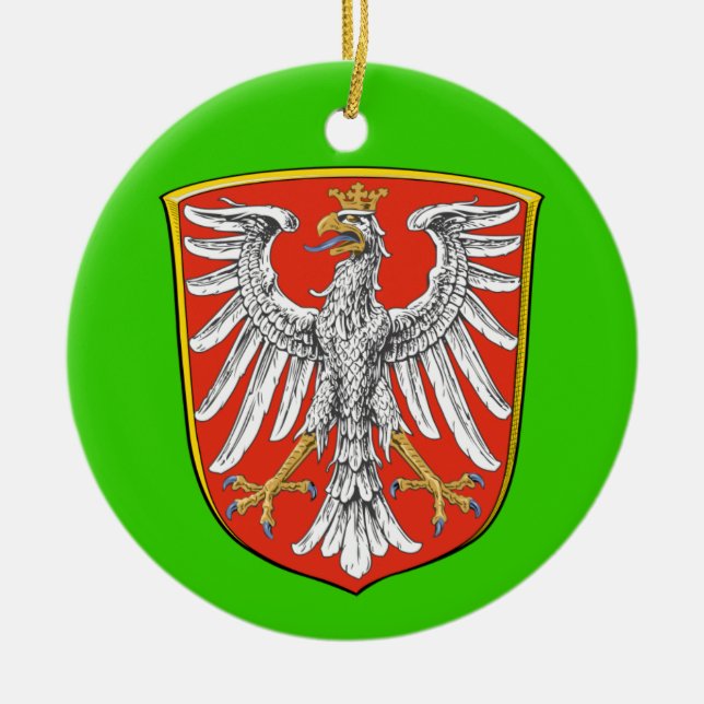 Frankfurt* julprydnad julgransprydnad keramik (Framsidan)