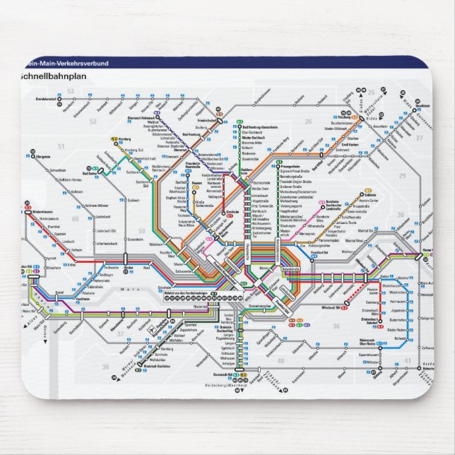 Frankfurt metro Mousepad Musmatta (Framsidan)