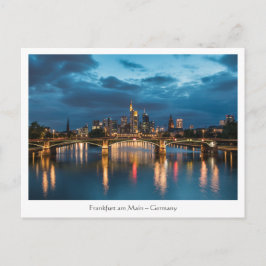 Frankfurt Skyline Germany Vykort