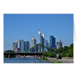 Frankfurt skyline hälsningskort