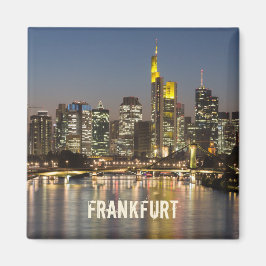 Frankfurt Skyline Tyskland Vintage Souvenir-gåva Magnet