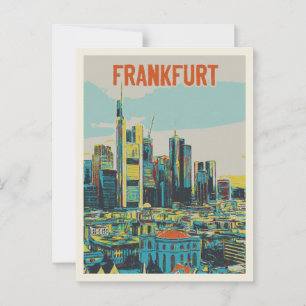 Frankfurt Skyline, Tysklanda finansavdelningen Vykort
