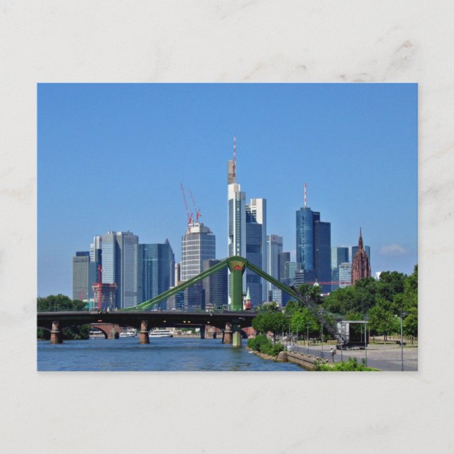 Frankfurt skyline vykort (Framsida)