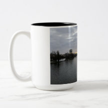 Frankfurt — Solnedgång över Main Mug