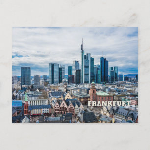 Frankfurt, Tyskland City View Vykort