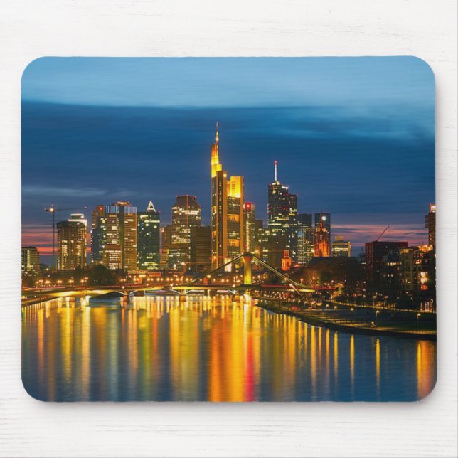 Frankfurt Tyskland Cityscape Musmatta (Framsidan)