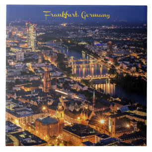 Frankfurt, Tyskland i Twilight Kakelplatta