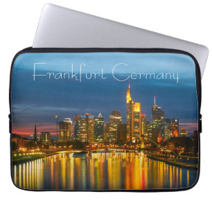 Frankfurt Tyskland Laptop Fodral