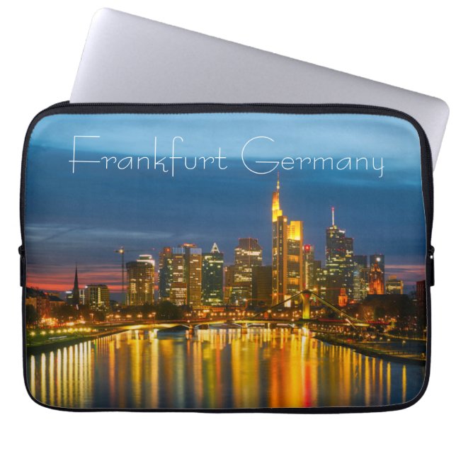 Frankfurt Tyskland Laptop Fodral (Framsidan)