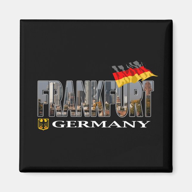 Frankfurt Tyskland Magnet (Framsidan)