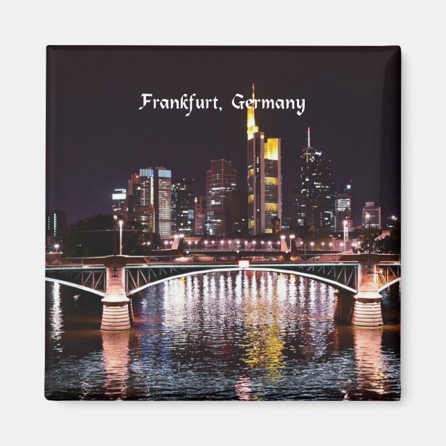 Frankfurt, Tyskland Magnet (Framsidan)