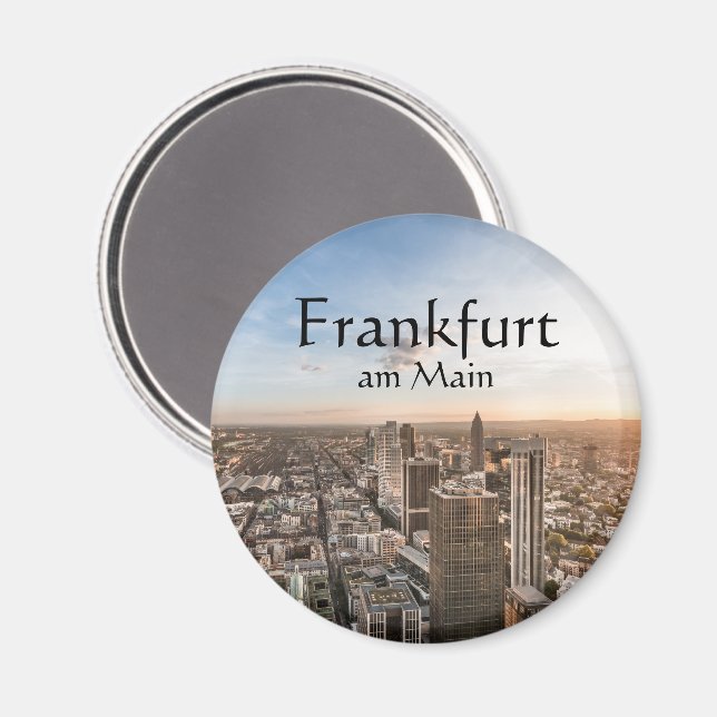 Frankfurt Tyskland Magnet (Front/Back)