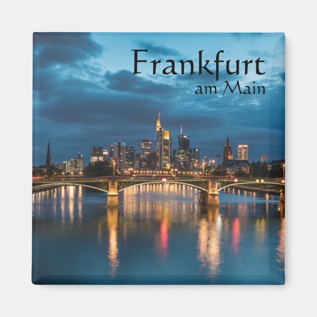 Frankfurt Tyskland Magnet (Framsidan)