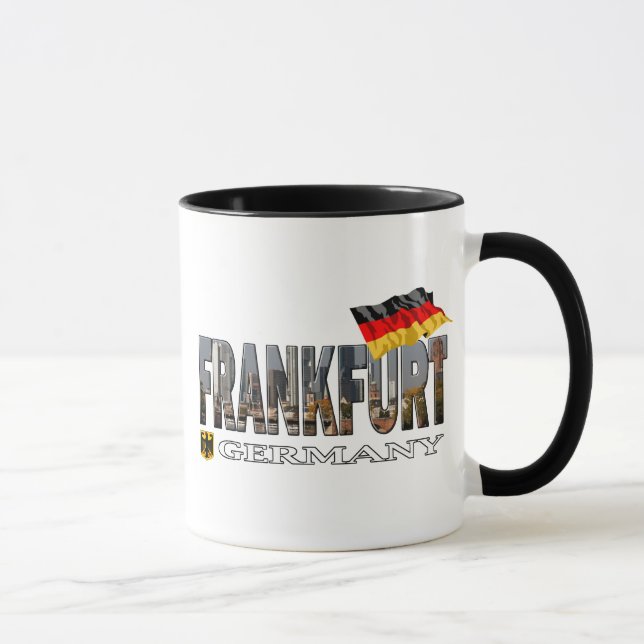 Frankfurt Tyskland Mugg (Höger)