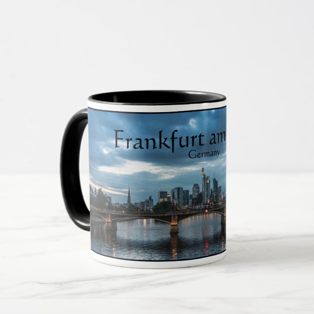 Frankfurt Tyskland Mugg (Framsida vänster)