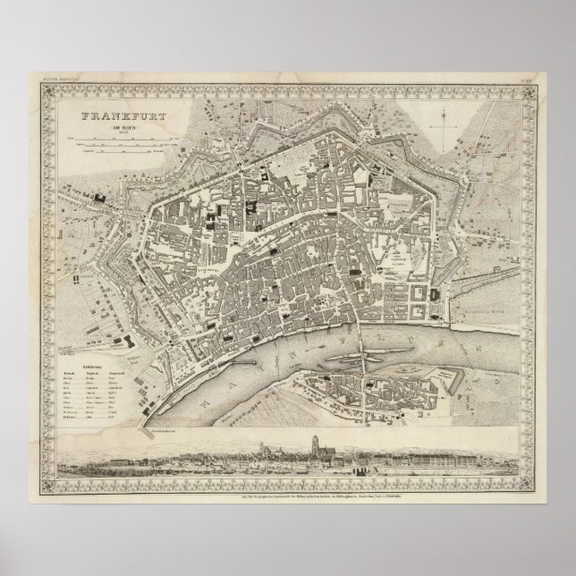 Frankfurt, Tyskland Poster (Framsidan)