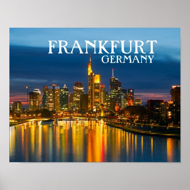 Frankfurt Tyskland Poster (Framsidan)