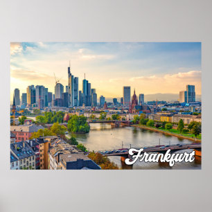 Frankfurt, Tyskland Poster