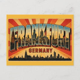 Frankfurt Tyskland Römer Vykort