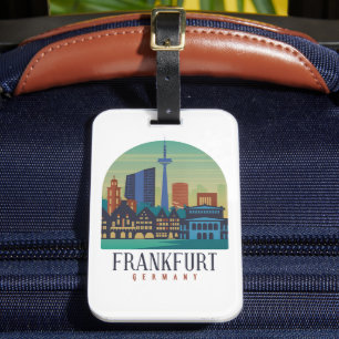 Frankfurt Tyskland Skyline Architecture Bagagebricka