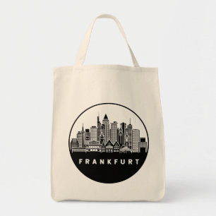 Frankfurt Tyskland Skyline Tygkasse