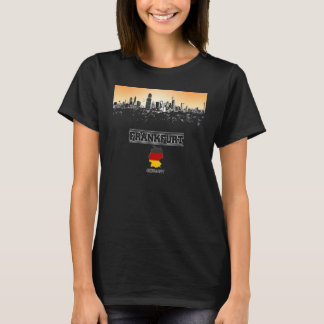 frankfurt tyskland Skyline Vacation Souvenir City T Shirt