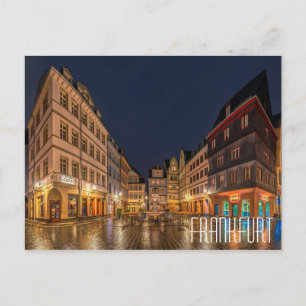 FRANKFURT, TYSKLAND stadskorg Vykort